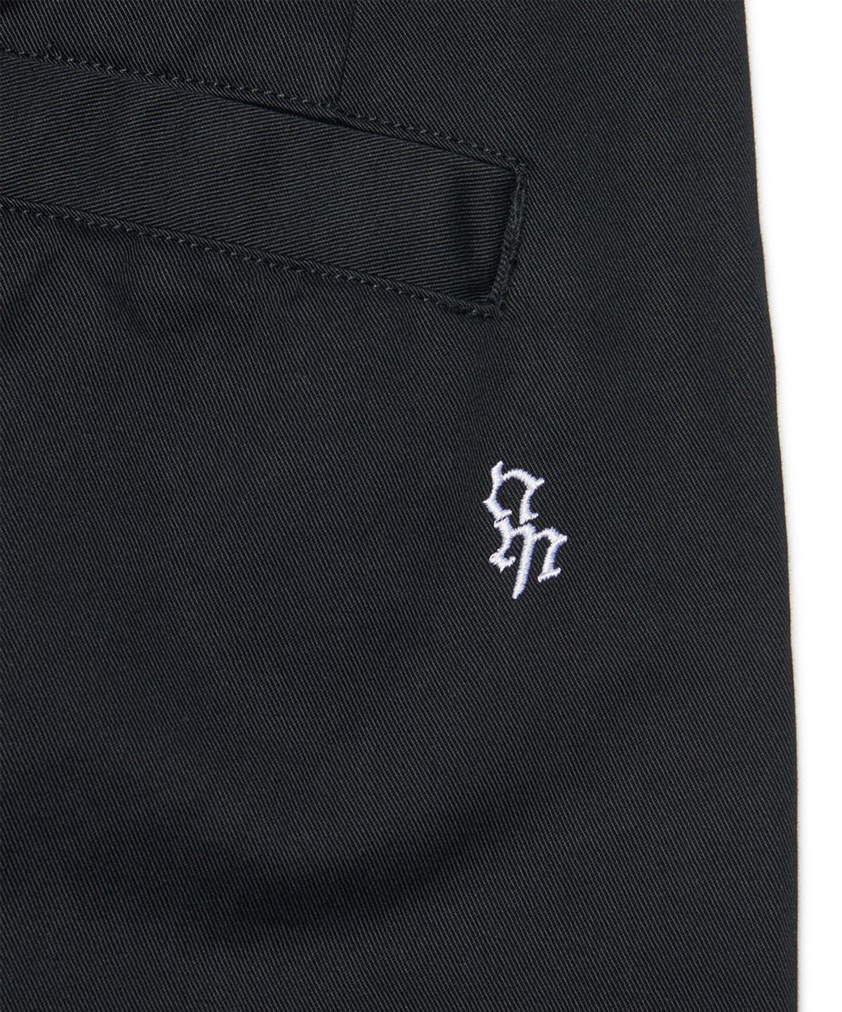 노매뉴얼(NOMANUAL) PAINTED TWO TUCK PANTS - BLACK