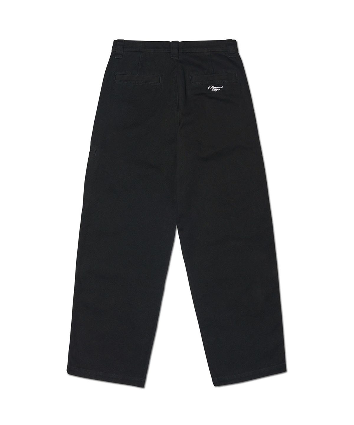 노매뉴얼(NOMANUAL) HEAVY COTTON WORK PANTS - BLACK