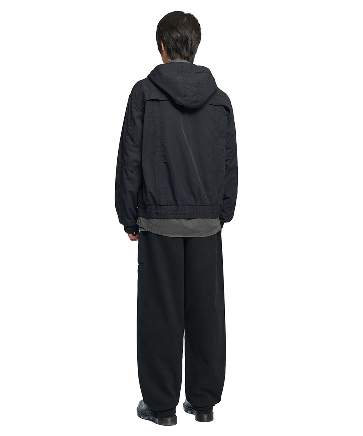 노매뉴얼(NOMANUAL) HEAVY COTTON WORK PANTS - BLACK