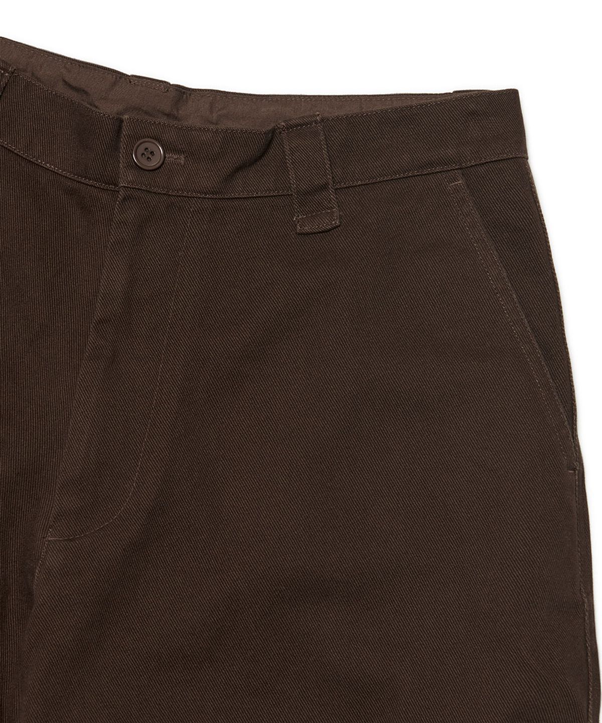 노매뉴얼(NOMANUAL) HEAVY COTTON WORK PANTS - DARK BROWN
