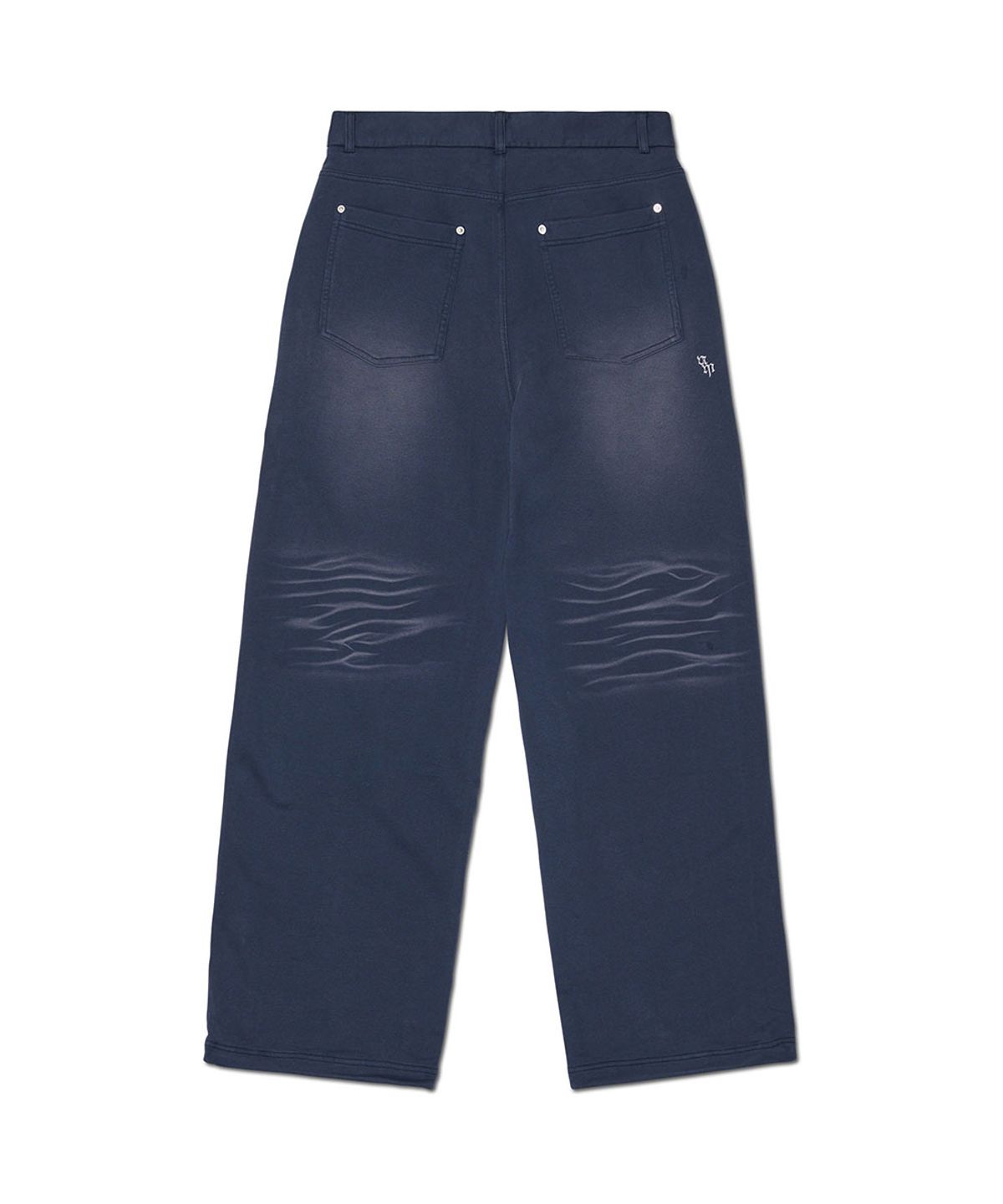 노매뉴얼(NOMANUAL) J.P WASHED SWEATPANTS - WASHED NAVY