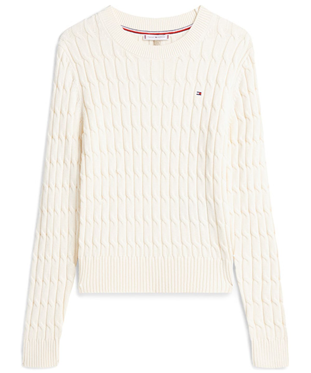 타미힐피거(TOMMY HILFIGER) 코튼 케이블 크루넥 스웨터 (T22G0KTO001WT2AEF)