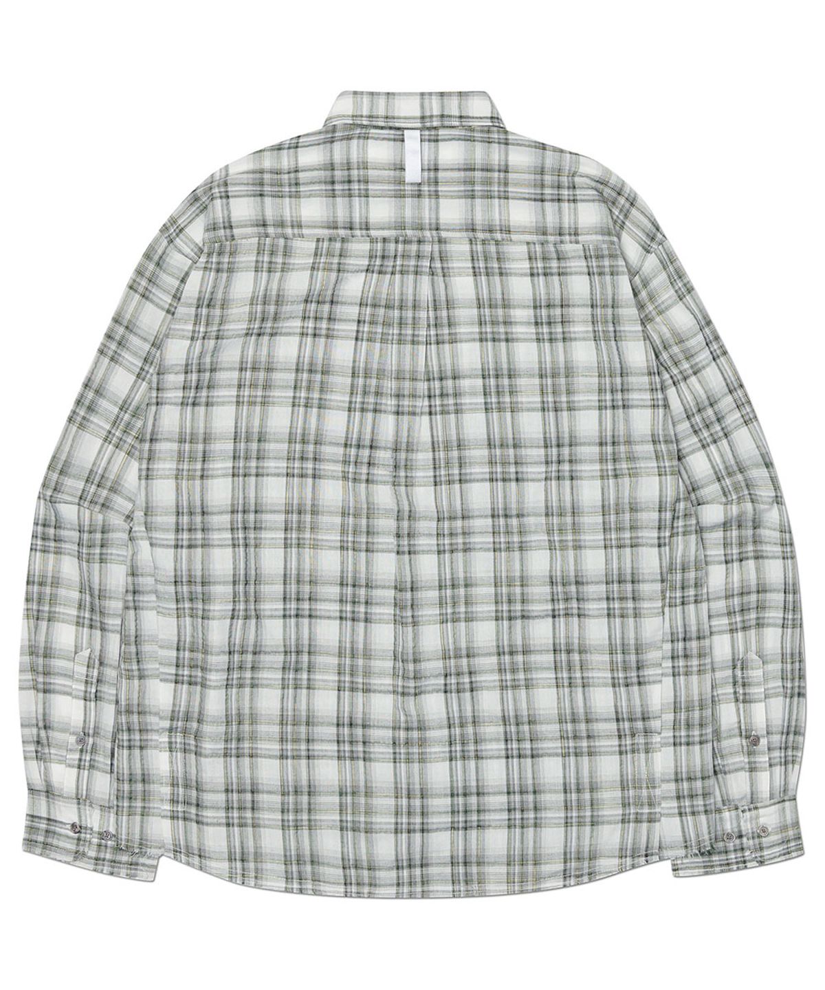노매뉴얼(NOMANUAL) NEO CHECK SHIRT - BLACK