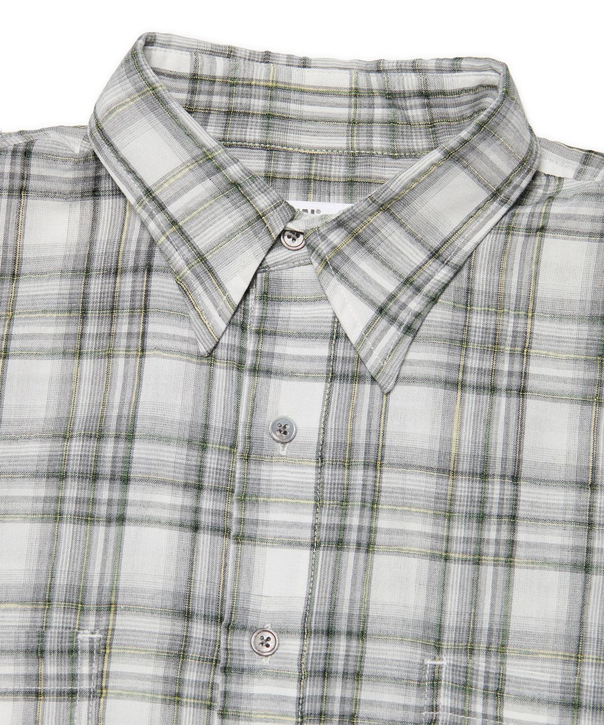 노매뉴얼(NOMANUAL) NEO CHECK SHIRT - BLACK