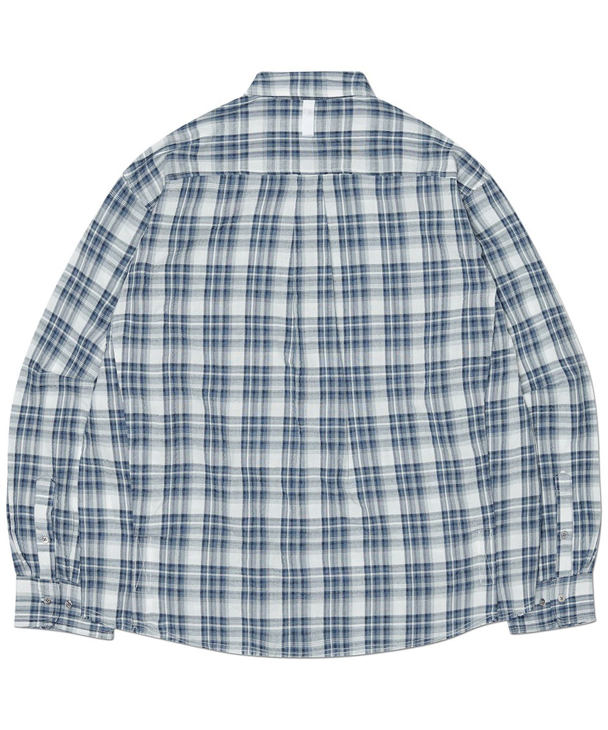 노매뉴얼(NOMANUAL) NEO CHECK SHIRT - BLUE