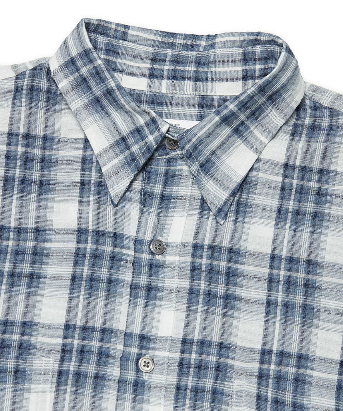 노매뉴얼(NOMANUAL) NEO CHECK SHIRT - BLUE