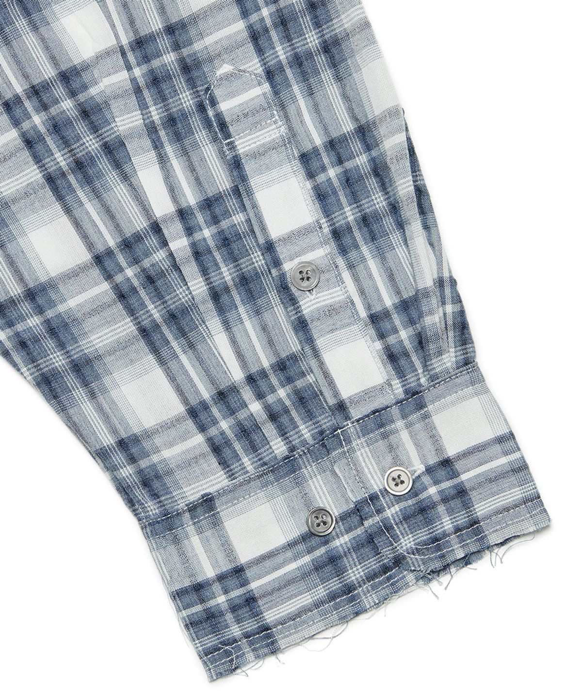 노매뉴얼(NOMANUAL) NEO CHECK SHIRT - BLUE
