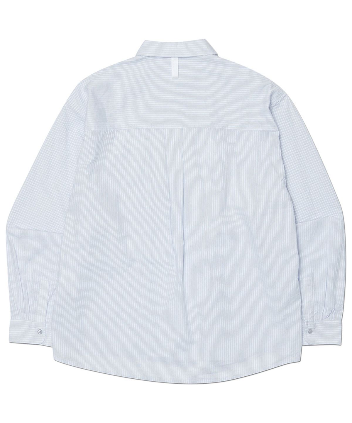 노매뉴얼(NOMANUAL) STRIPED SHIRT - GRAY