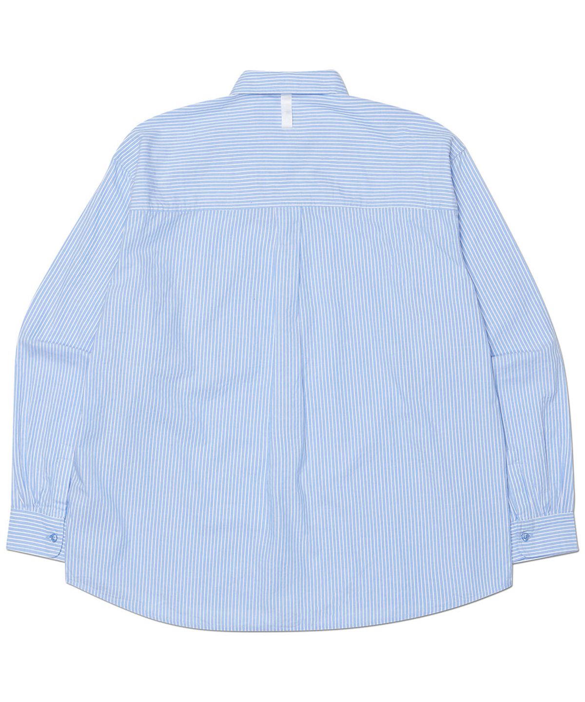 노매뉴얼(NOMANUAL) STRIPED SHIRT - BLUE