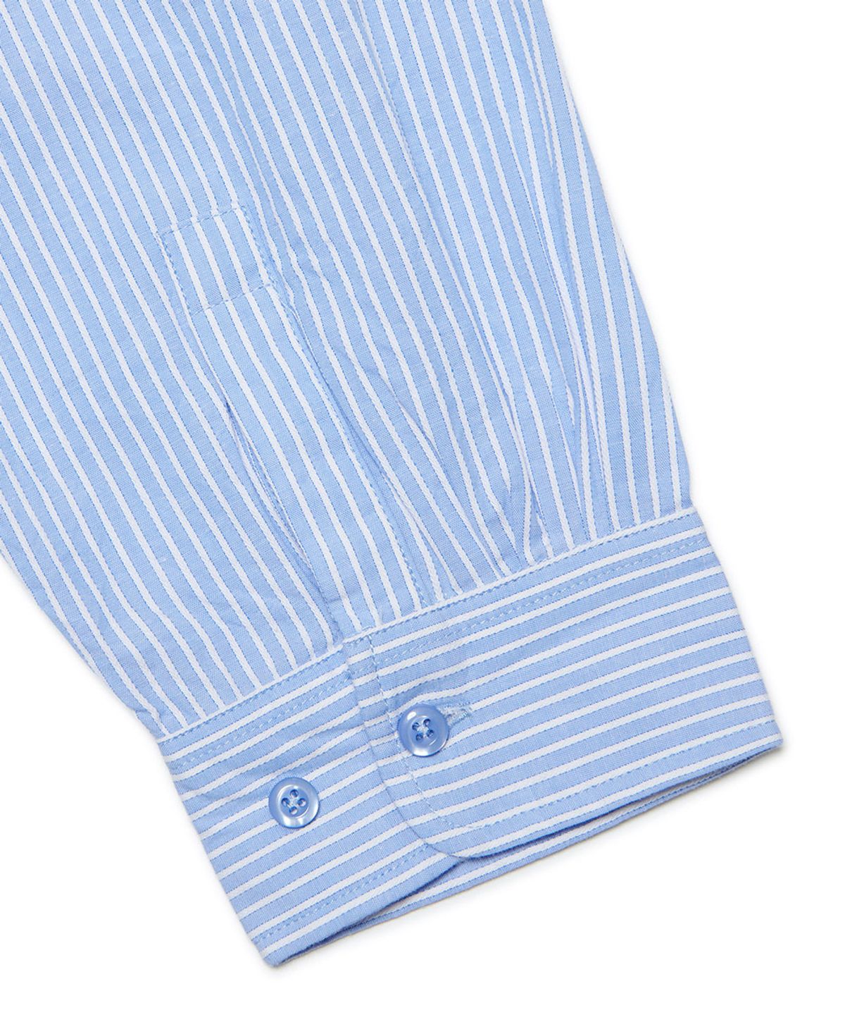 노매뉴얼(NOMANUAL) STRIPED SHIRT - BLUE
