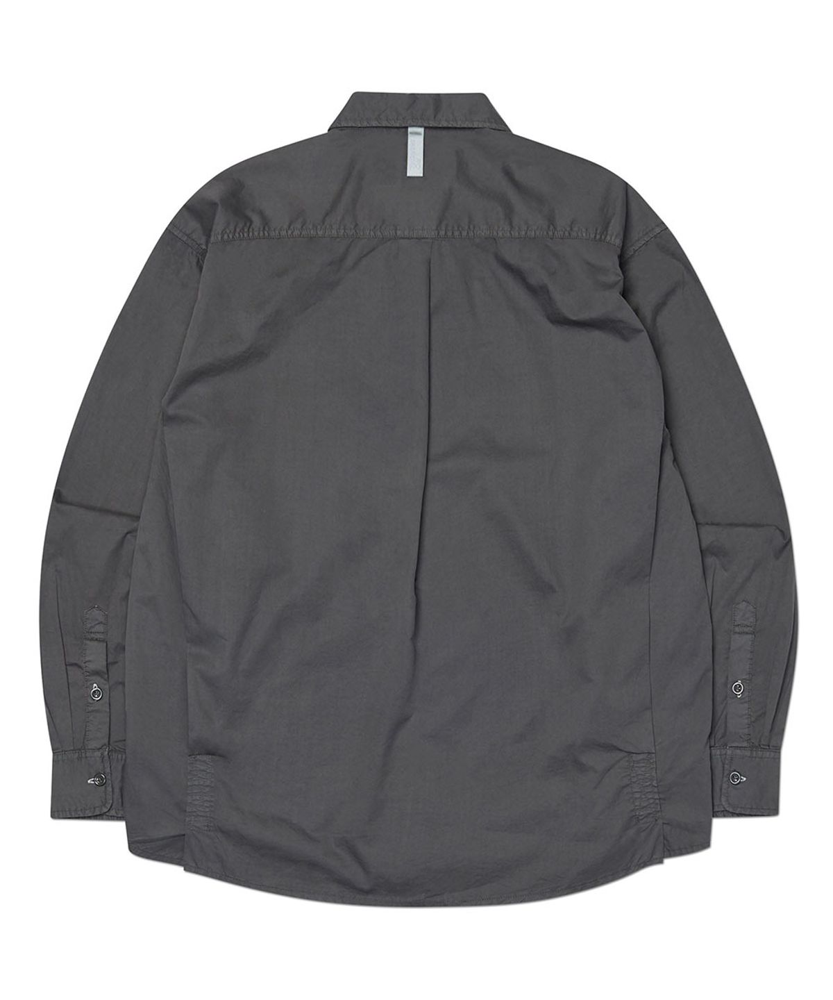 노매뉴얼(NOMANUAL) OVERDYED SHIRT - WASHED BLACK