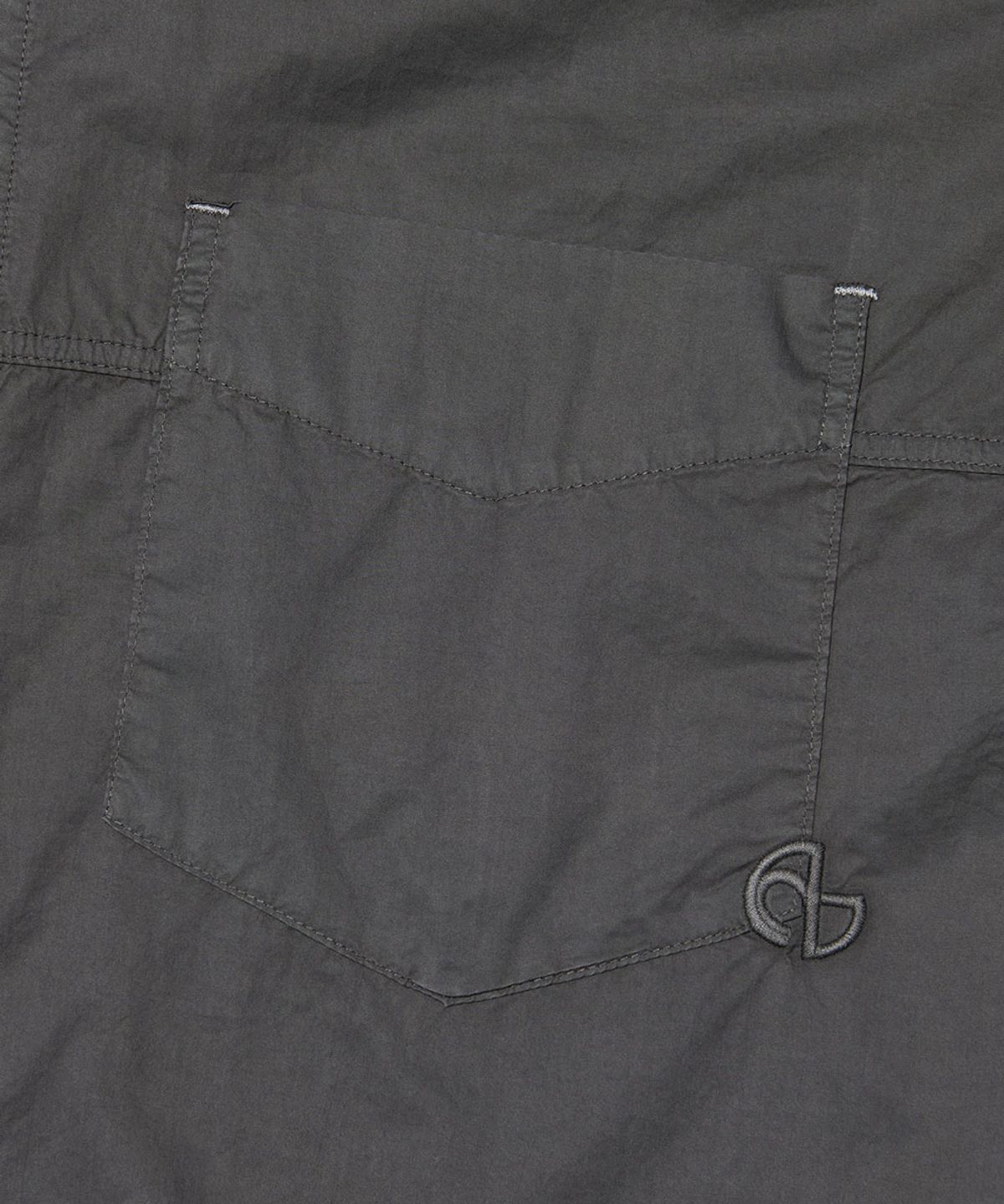 노매뉴얼(NOMANUAL) OVERDYED SHIRT - WASHED BLACK