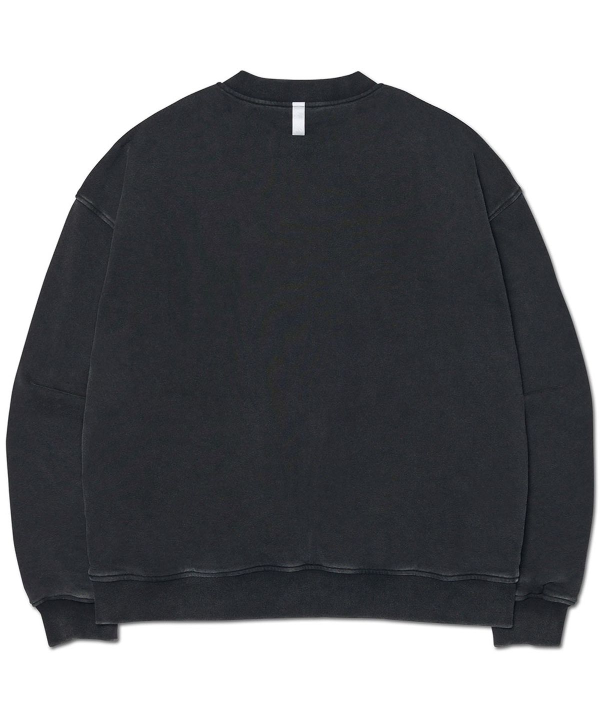 노매뉴얼(NOMANUAL) EMBLEM SWEAT ZIP-UP - WASHED BLACK