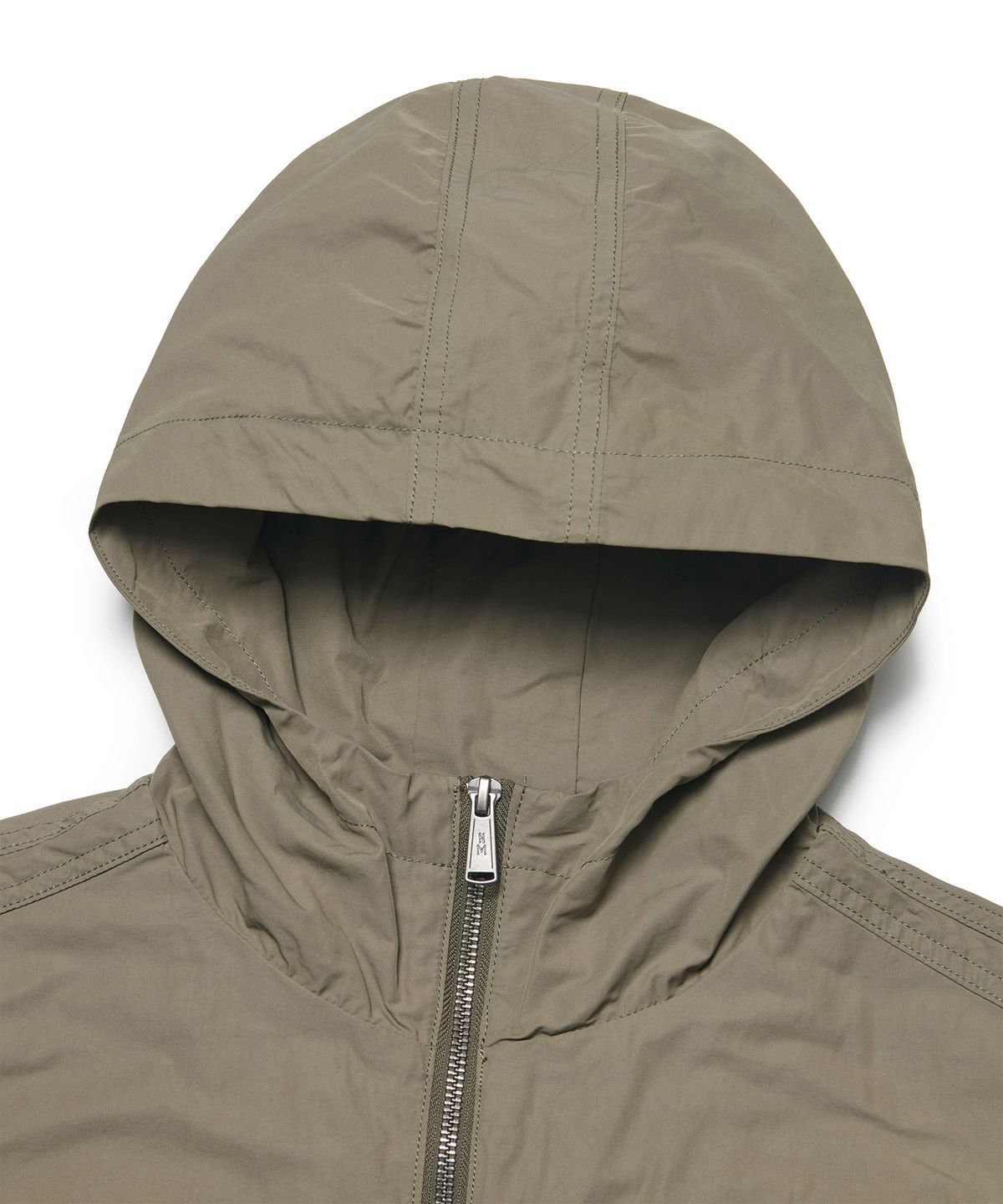 노매뉴얼(NOMANUAL) SLASH HOODED JACKET - LIGHT KHAKI