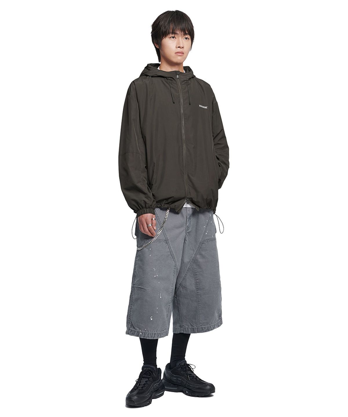 노매뉴얼(NOMANUAL) PENON WINDLOCK JACKET - CHARCOAL