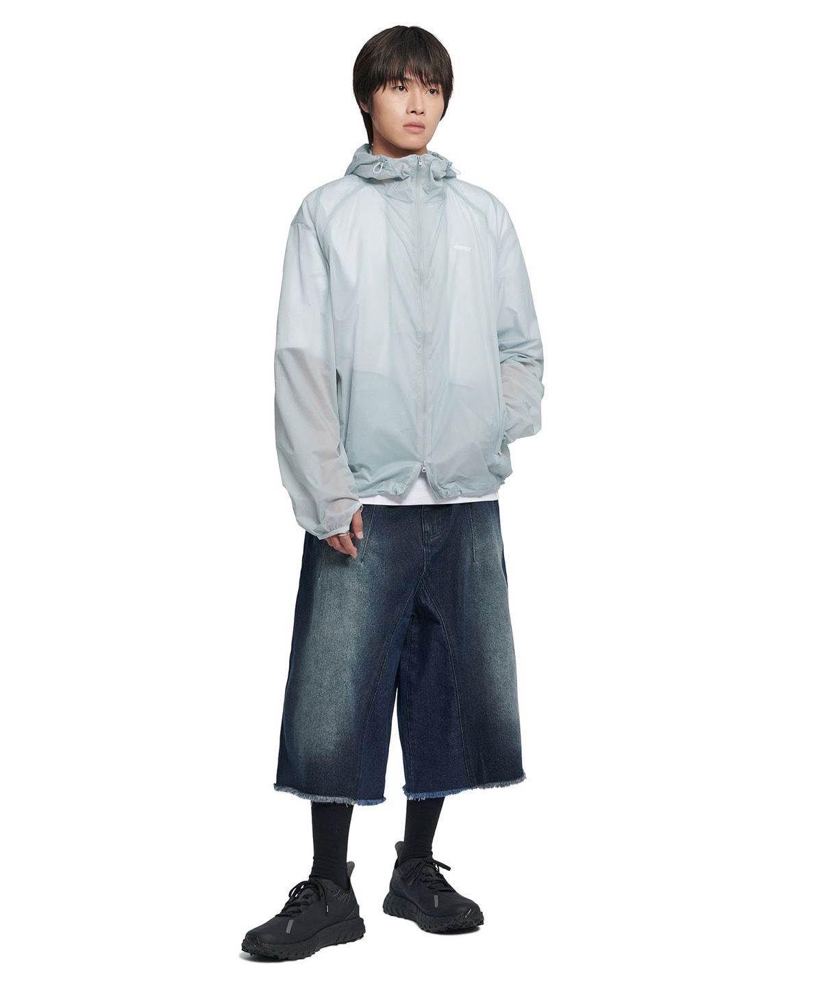 노매뉴얼(NOMANUAL) DUNE LIGHT NYLON JACKET - GRAY