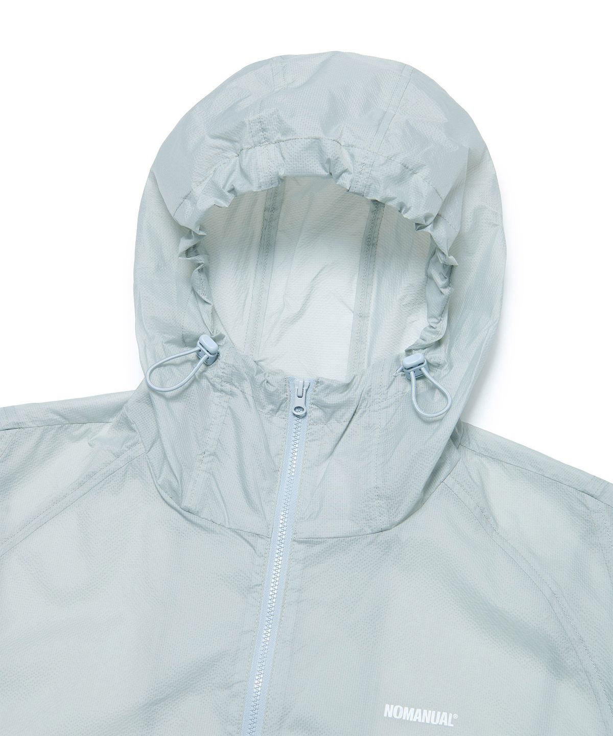 노매뉴얼(NOMANUAL) DUNE LIGHT NYLON JACKET - GRAY