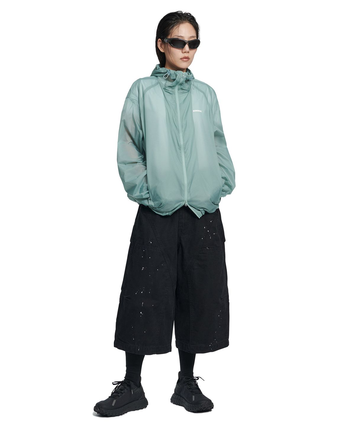 노매뉴얼(NOMANUAL) DUNE LIGHT NYLON JACKET - MARINA