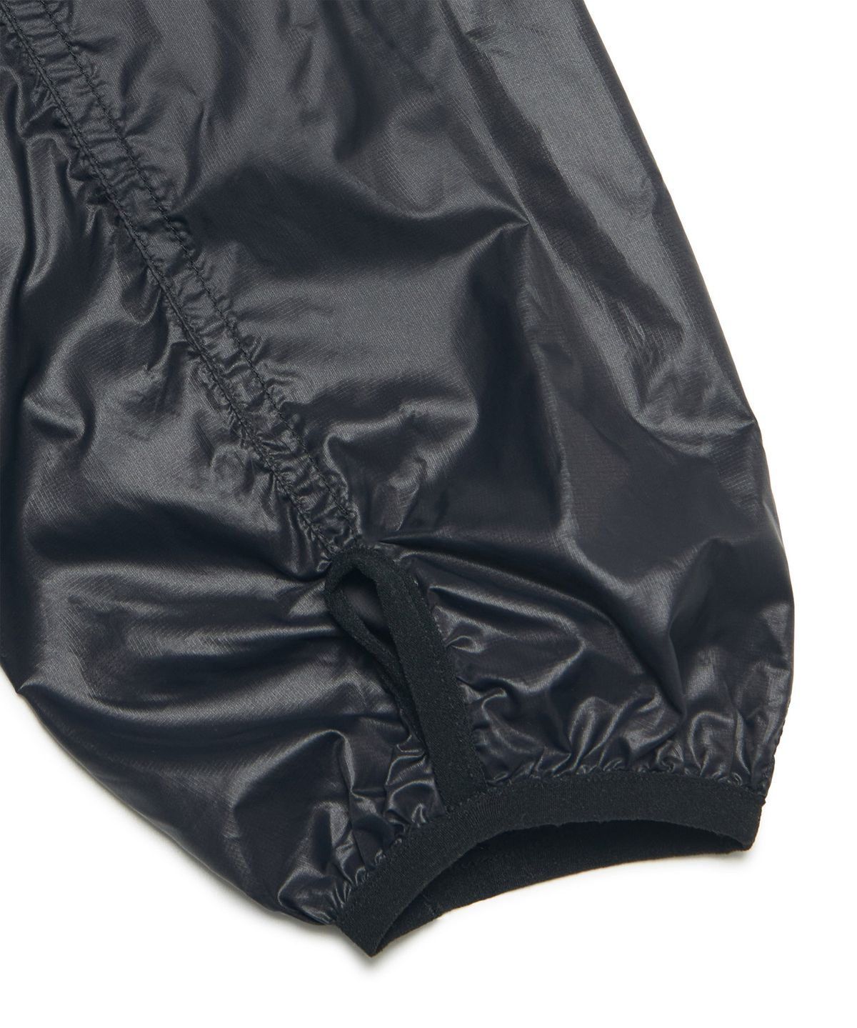 노매뉴얼(NOMANUAL) LIGHT SLASH JACKET - GLOSSY BLACK