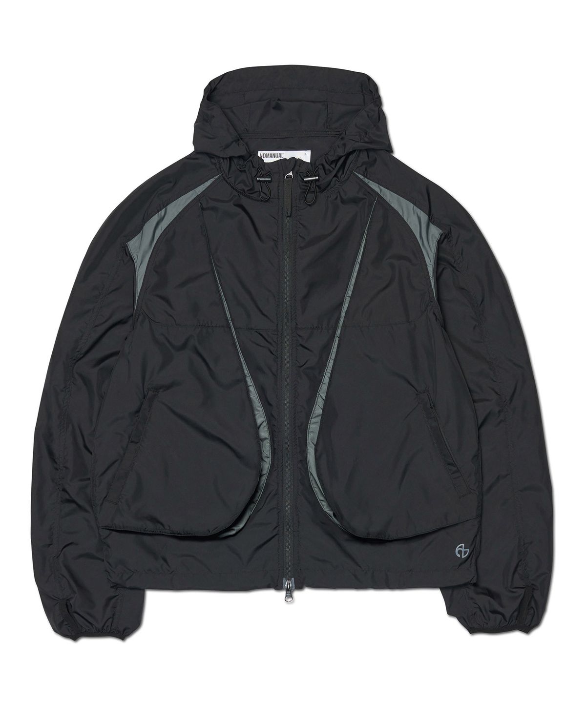 노매뉴얼(NOMANUAL) LIGHT SLASH JACKET - BLACK