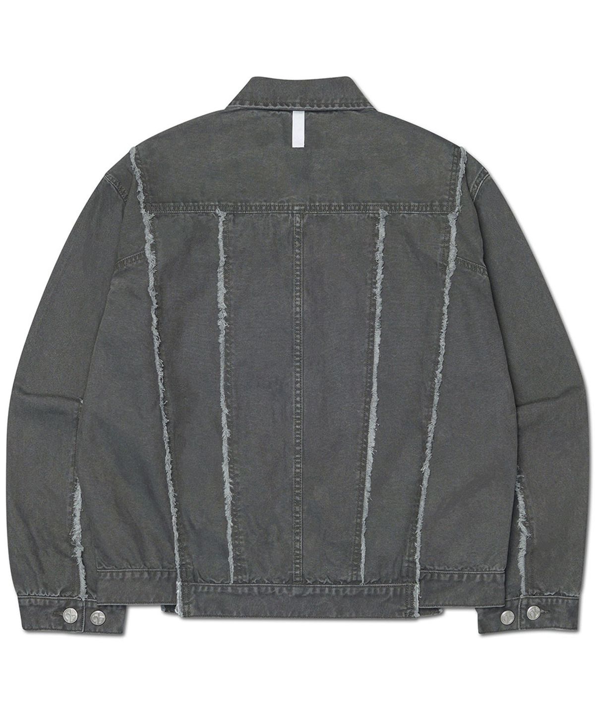 노매뉴얼(NOMANUAL) ROUGH CUT TRUCKER JACKET - WASHED CHARCOAL