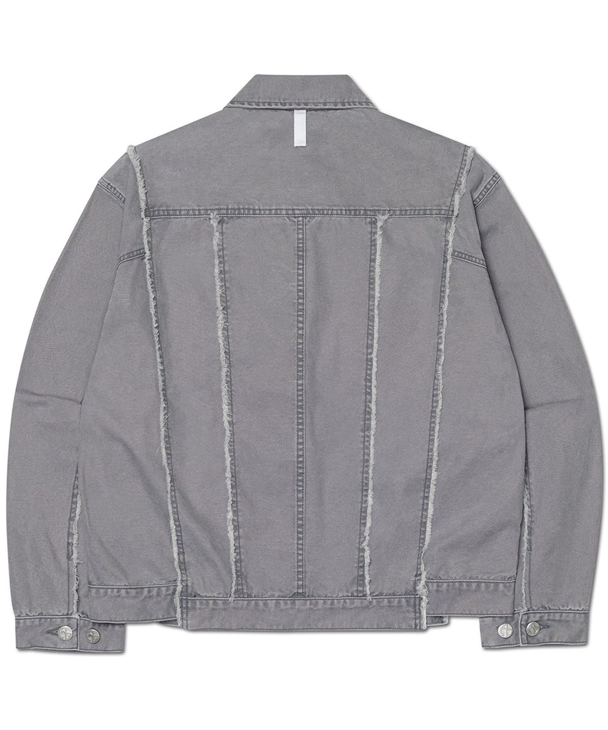 노매뉴얼(NOMANUAL) ROUGH CUT TRUCKER JACKET - WASHED GRAY