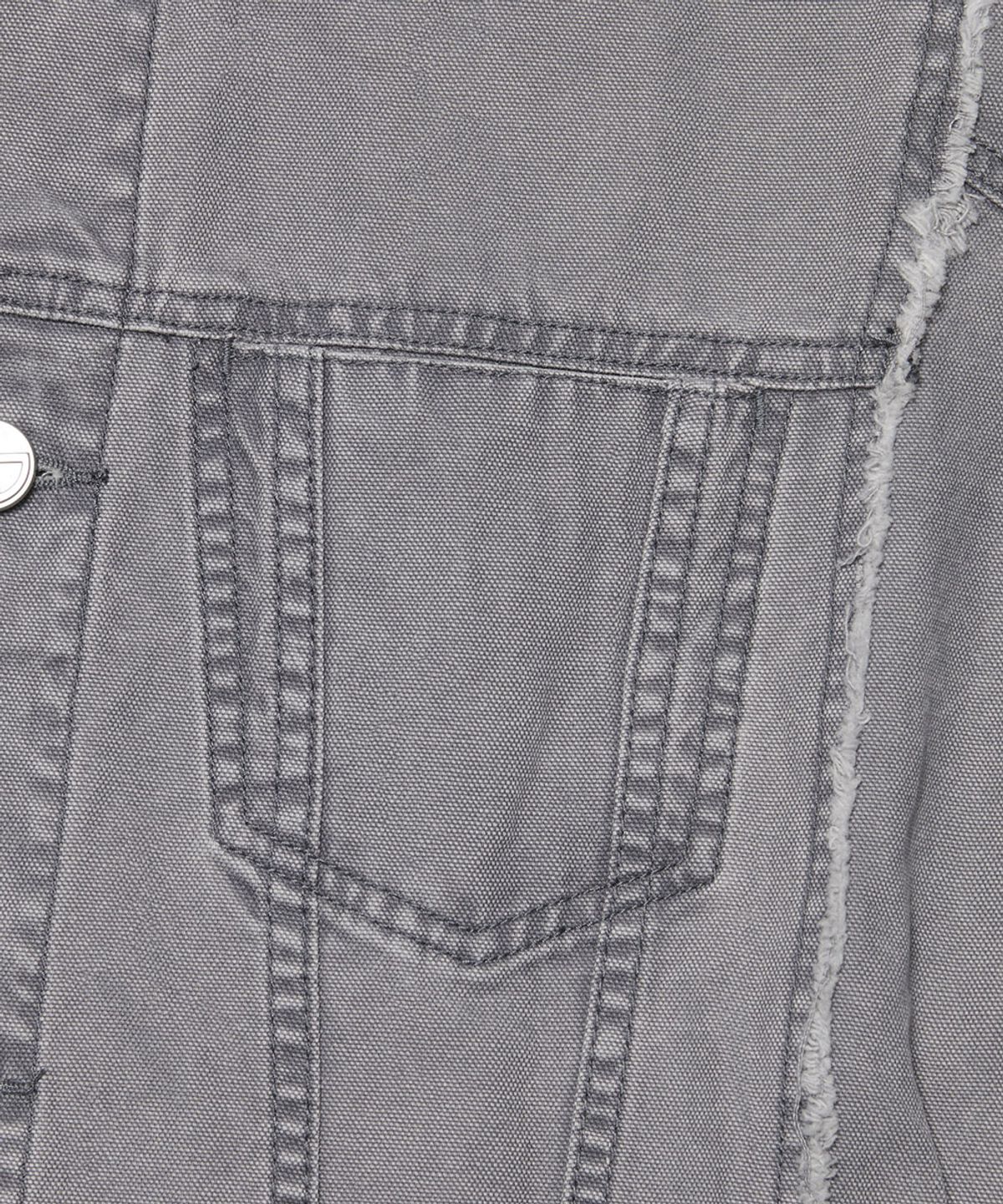 노매뉴얼(NOMANUAL) ROUGH CUT TRUCKER JACKET - WASHED GRAY