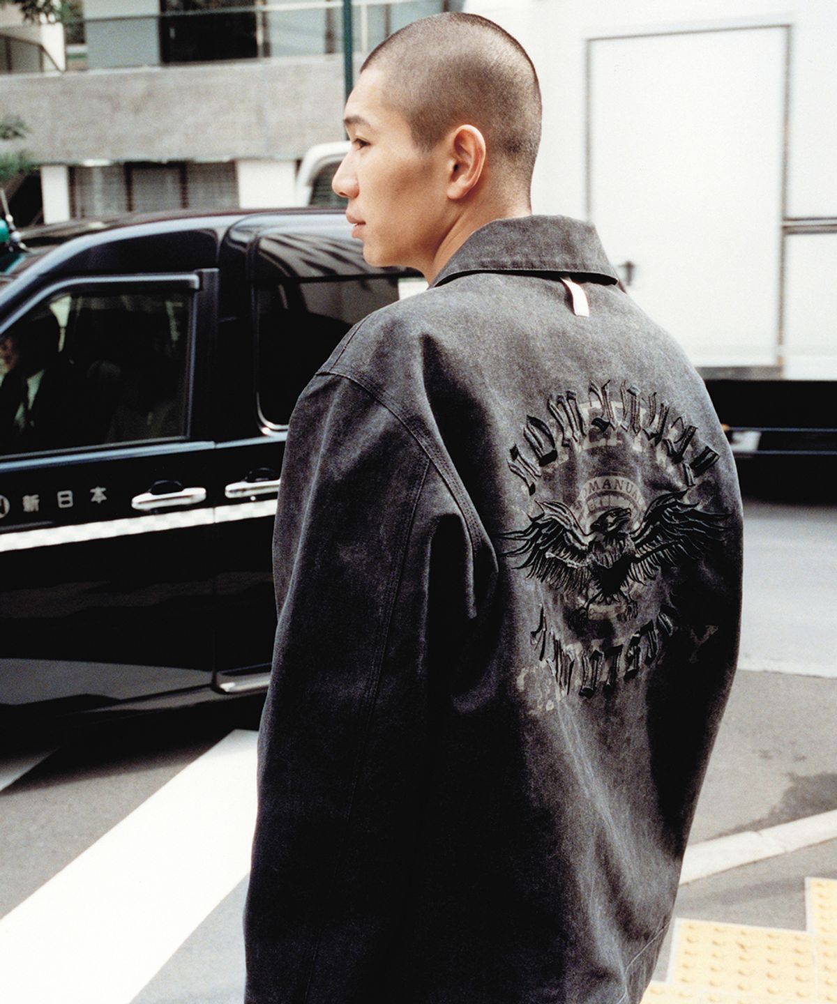 노매뉴얼(NOMANUAL) E.S WASHED WORK JACKET - WASHED BLACK