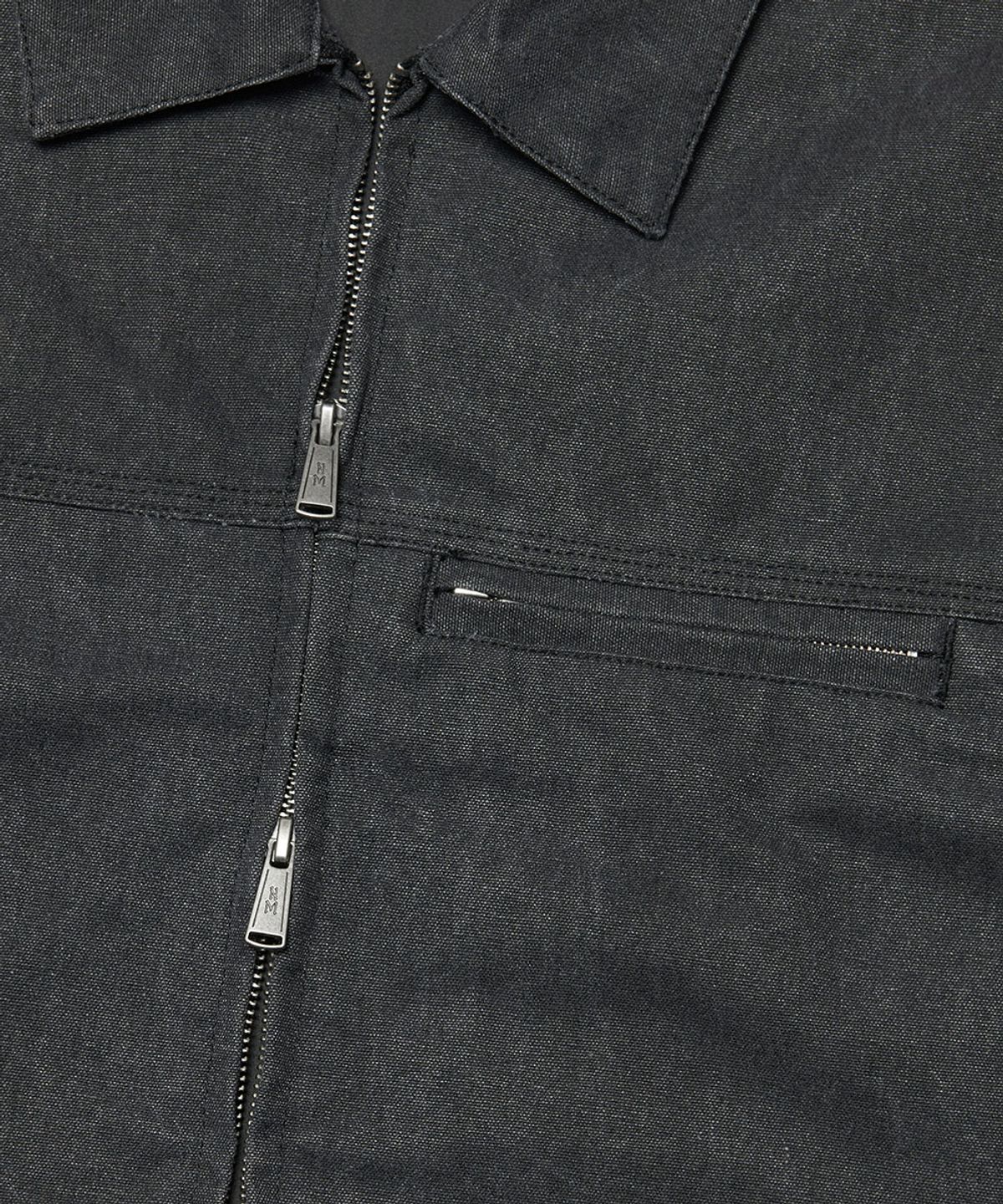 노매뉴얼(NOMANUAL) E.S WASHED WORK JACKET - WASHED BLACK