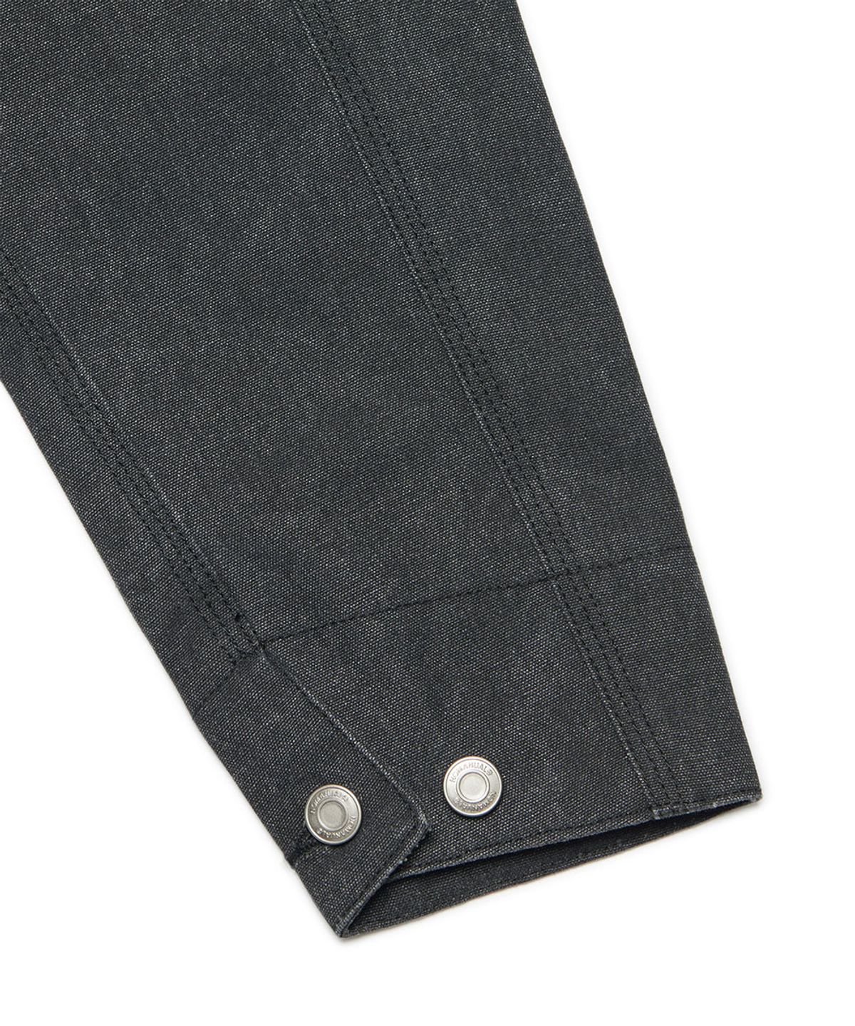노매뉴얼(NOMANUAL) E.S WASHED WORK JACKET - WASHED BLACK
