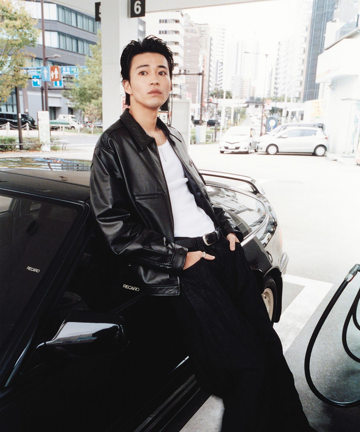 노매뉴얼(NOMANUAL) NEO LEATHER JACKET - BLACK