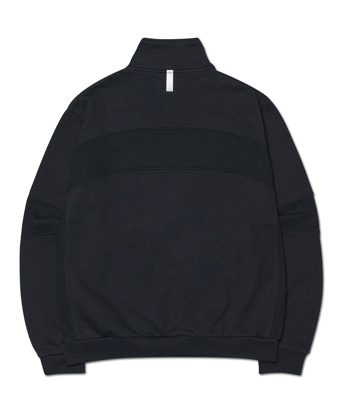 노매뉴얼(NOMANUAL) NM WAFFLE BLENDED JERSEY - BLACK