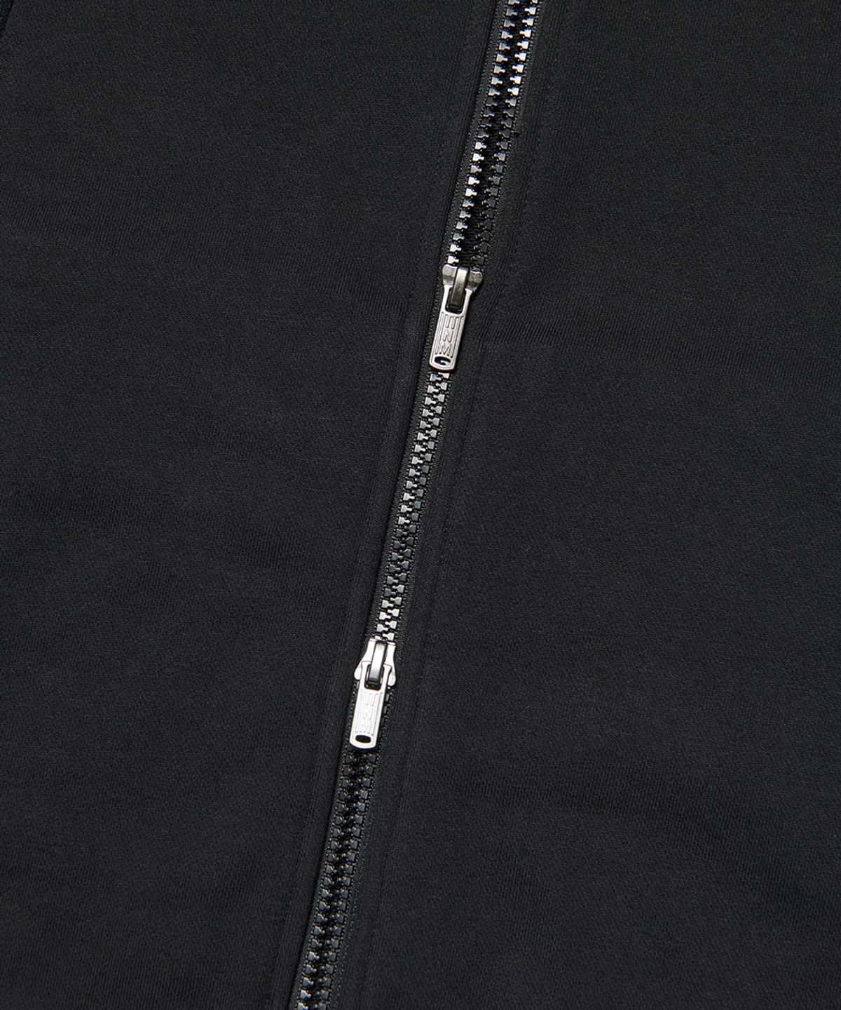 노매뉴얼(NOMANUAL) NM WAFFLE BLENDED JERSEY - BLACK