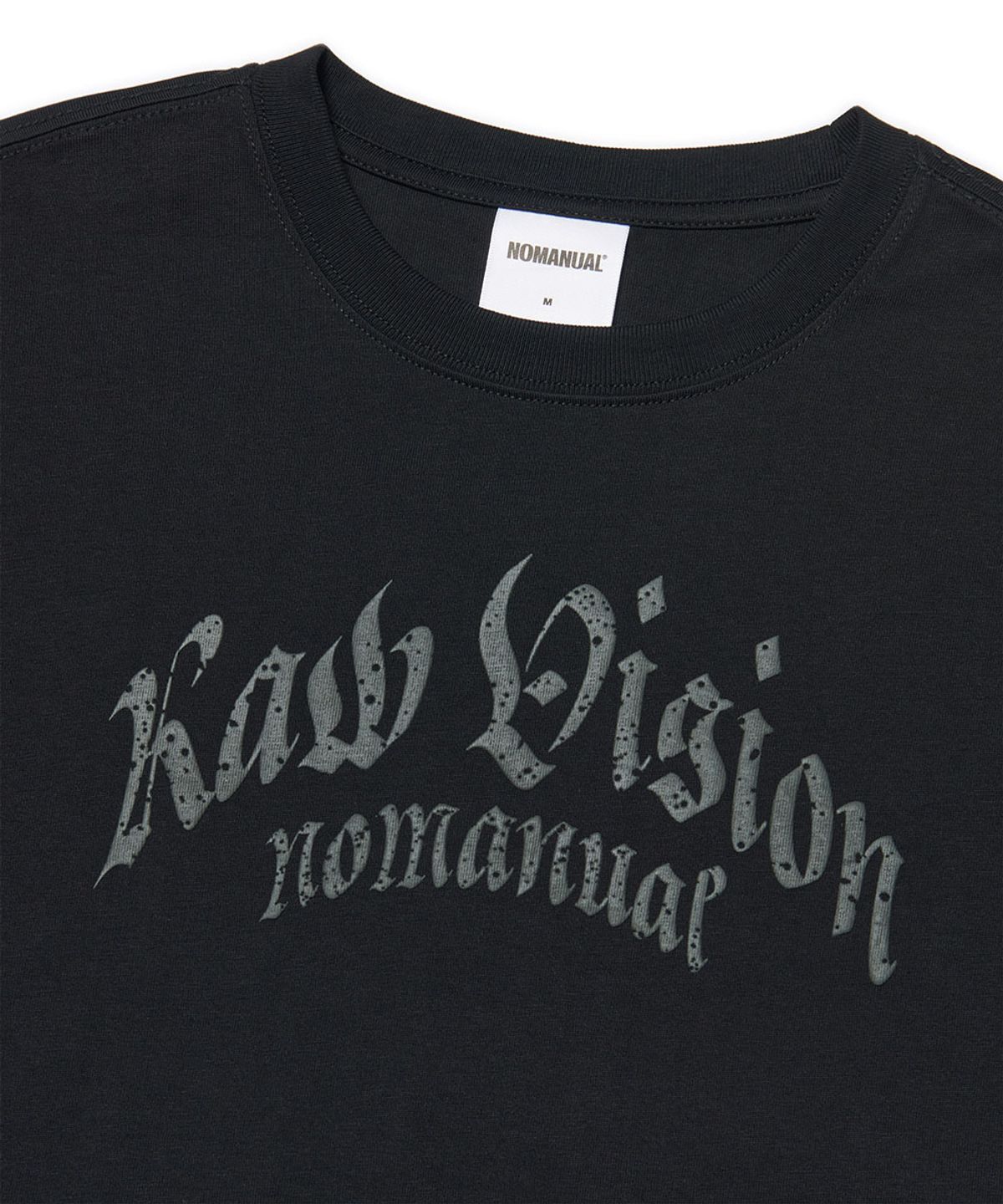 노매뉴얼(NOMANUAL) F.P LONG SLEEVE TEE - BLACK