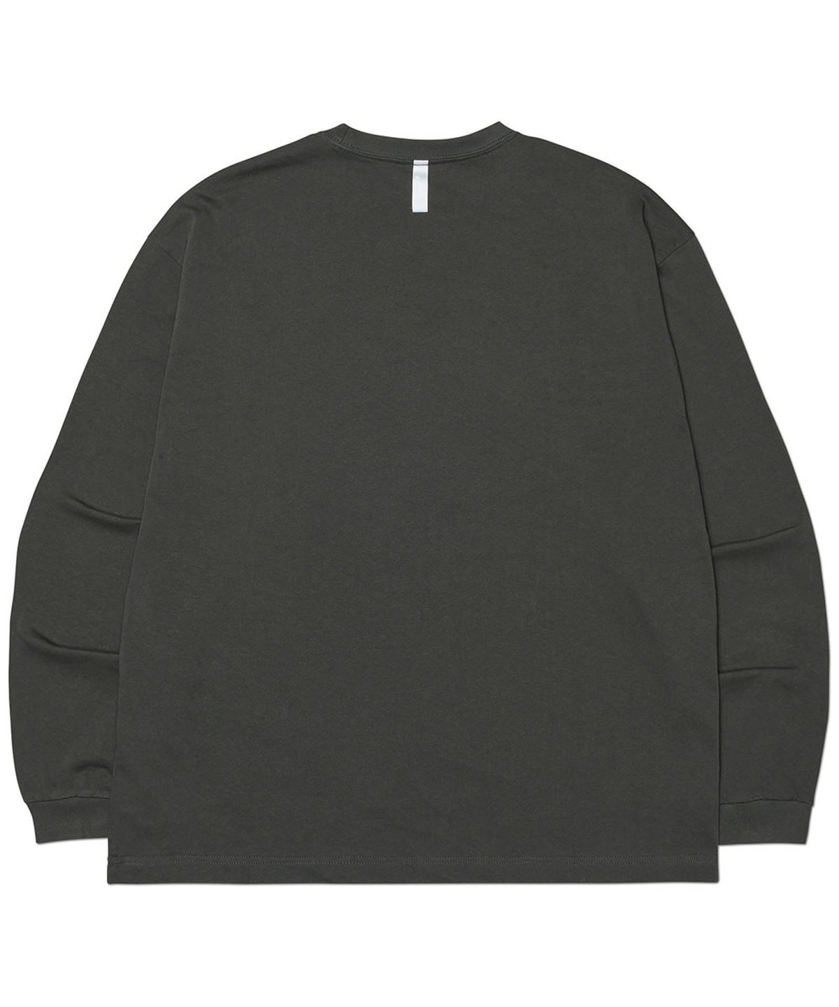 노매뉴얼(NOMANUAL) F.P LONG SLEEVE TEE - CHARCOAL