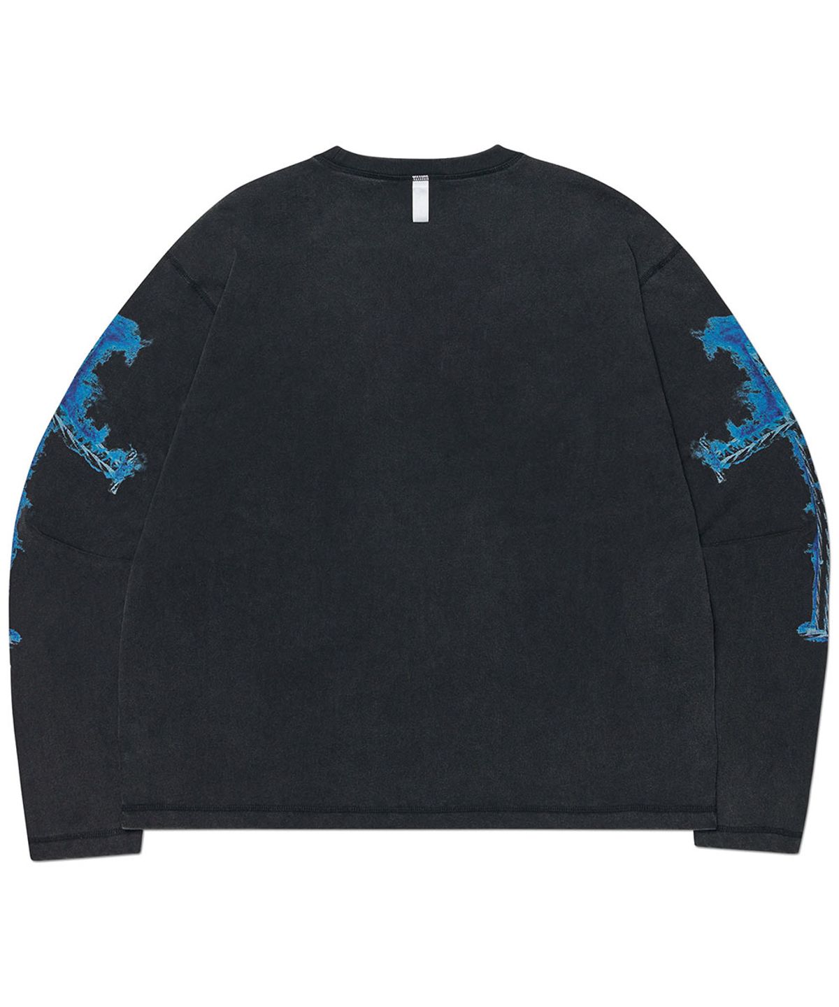 노매뉴얼(NOMANUAL) ARC CORE LONG SLEEVE TEE - WASHED BLACK
