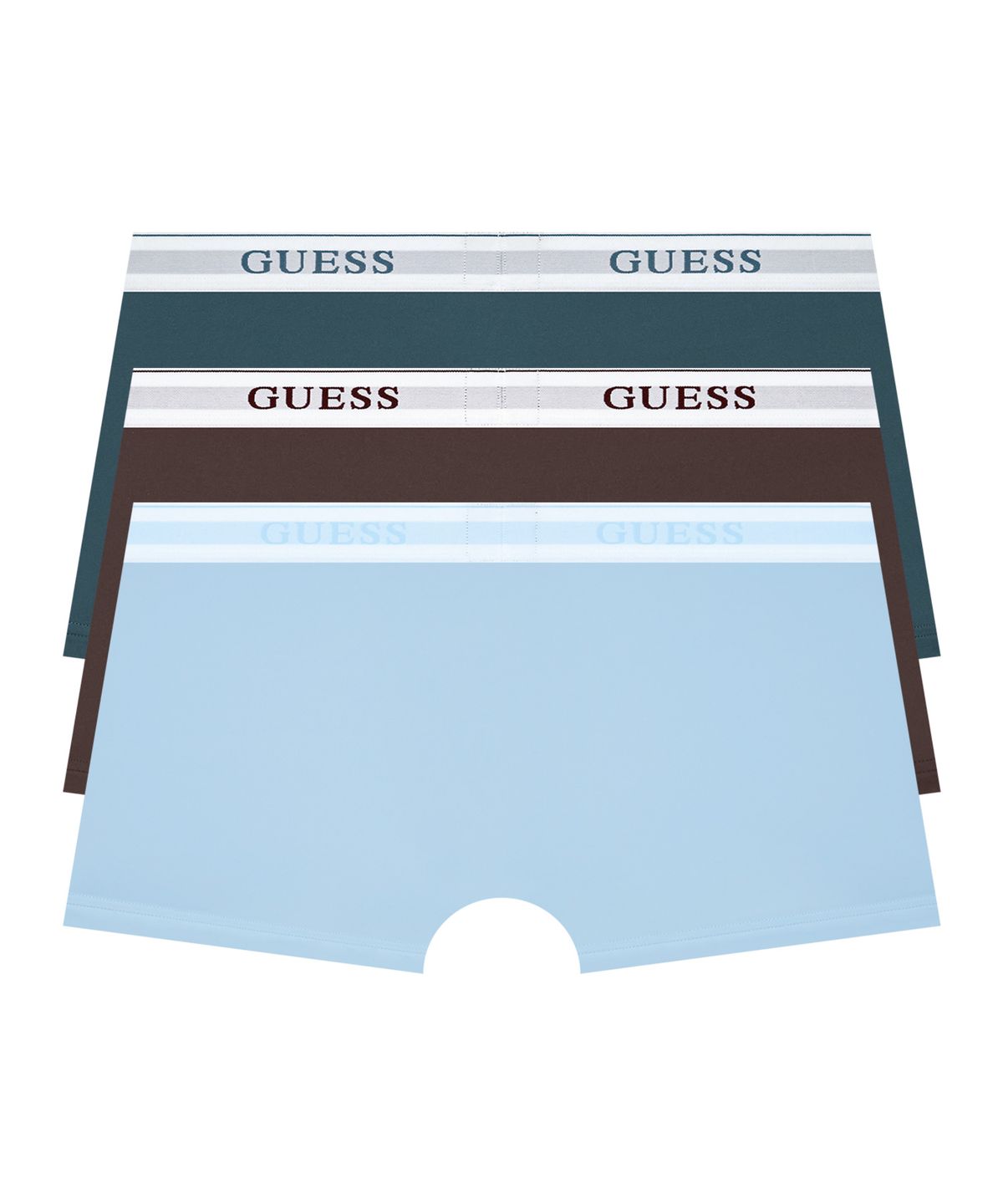 게스언더웨어(GUESS UNDERWEAR) 플렉스업 스트레치 드로즈 세트 3PACK (DGR/LBU/BR)