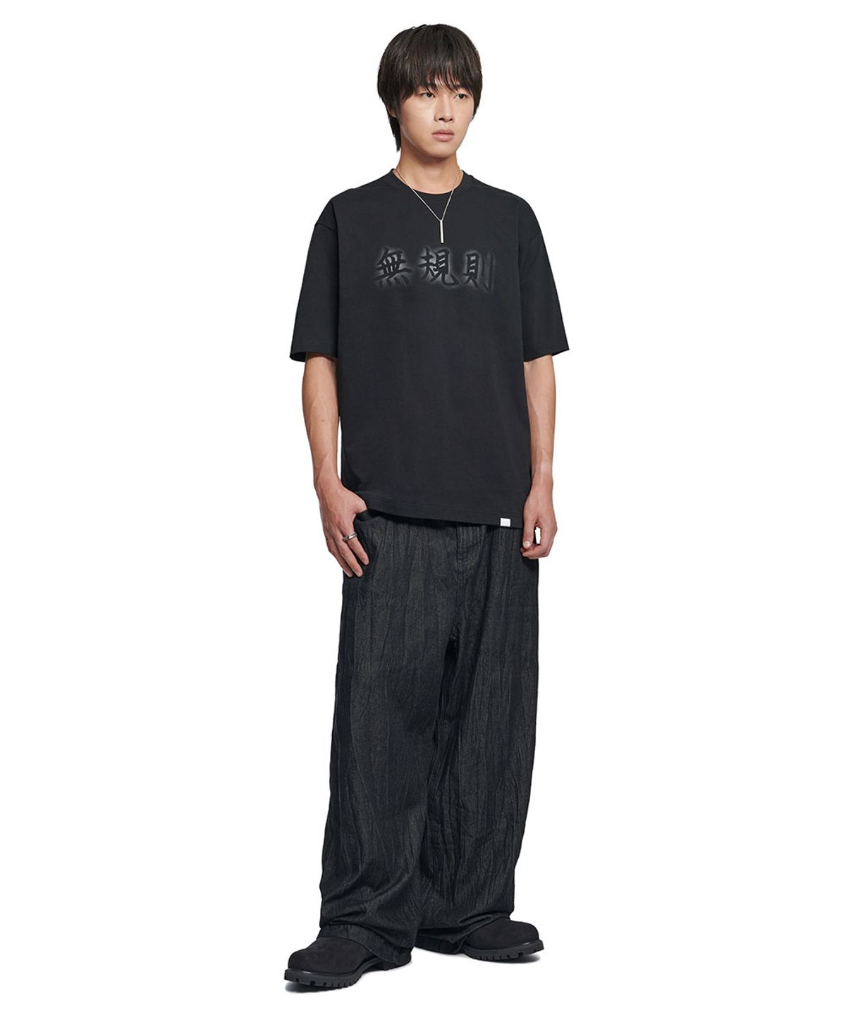 노매뉴얼(NOMANUAL) RULELESS T-SHIRT - BLACK