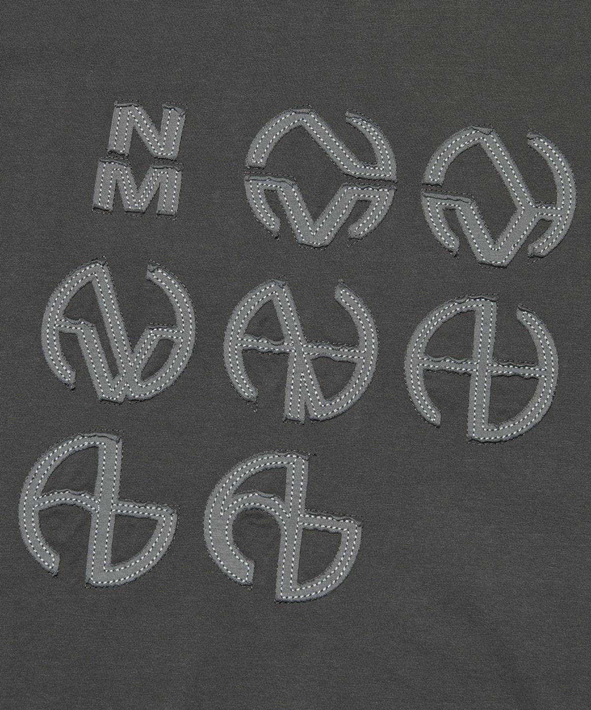노매뉴얼(NOMANUAL) NM GENESIS T-SHIRT - CHARCOAL