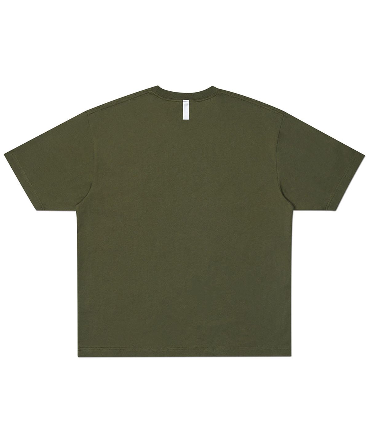 노매뉴얼(NOMANUAL) SMEAR ARCH LOGO T-SHIRT - KHAKI