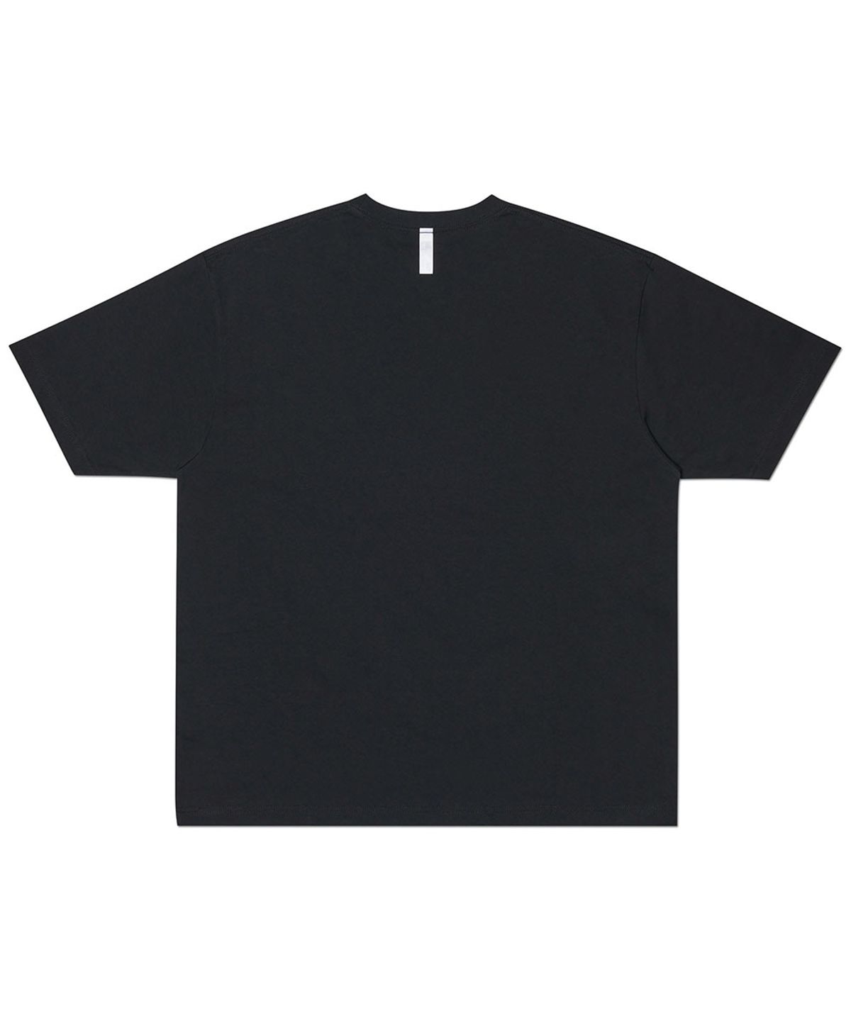 노매뉴얼(NOMANUAL) RAW CHAIN STITCHED T-SHIRT - BLACK