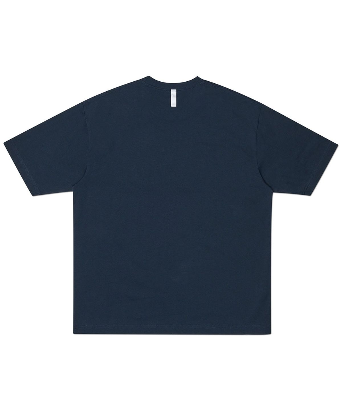 노매뉴얼(NOMANUAL) RAW CHAIN STITCHED T-SHIRT - DARK NAVY
