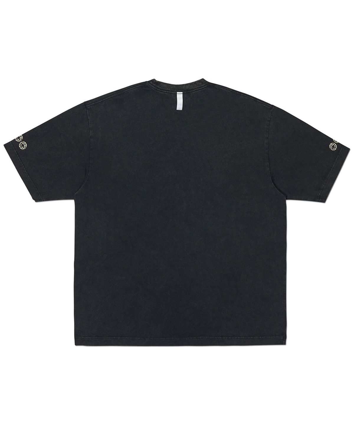 노매뉴얼(NOMANUAL) S.I WASHED T-SHIRT - WASHED BLACK