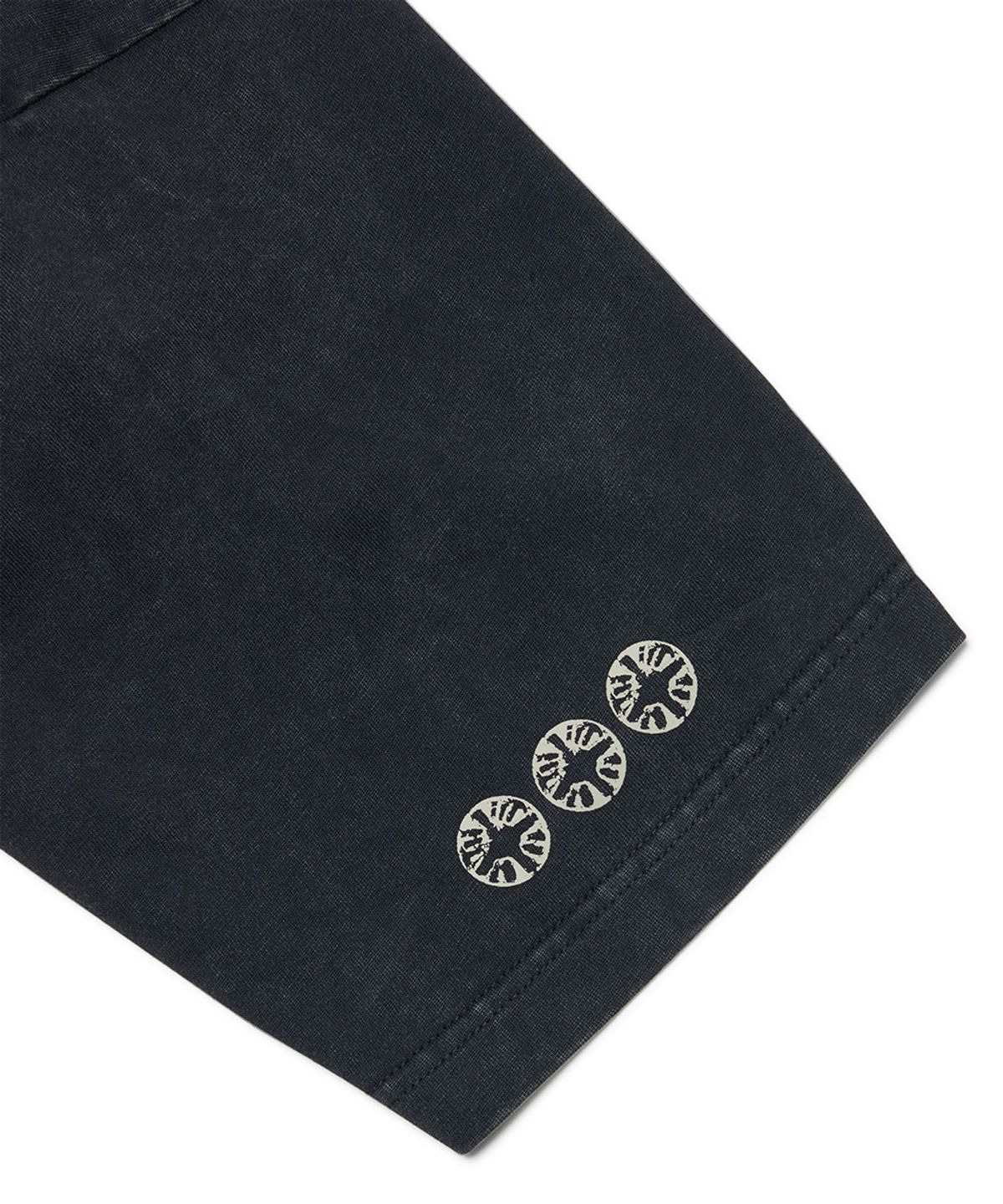 노매뉴얼(NOMANUAL) S.I WASHED T-SHIRT - WASHED BLACK