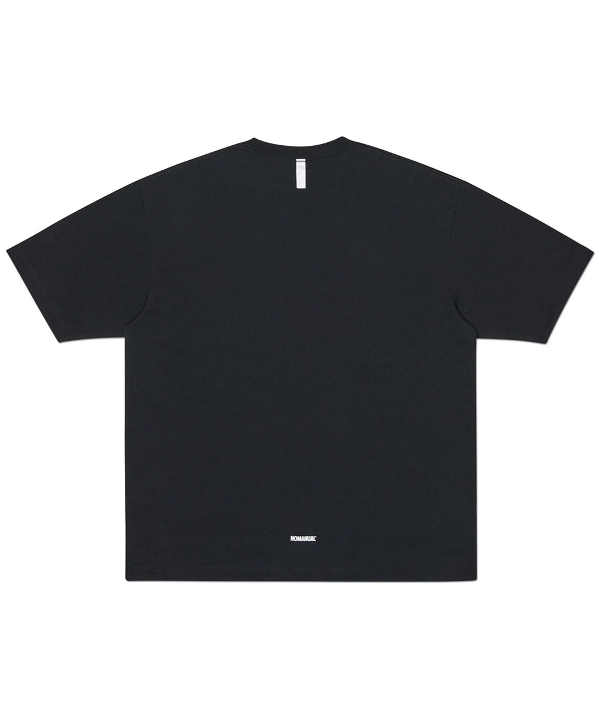 노매뉴얼(NOMANUAL) 3C SKULL T-SHIRT - BLACK
