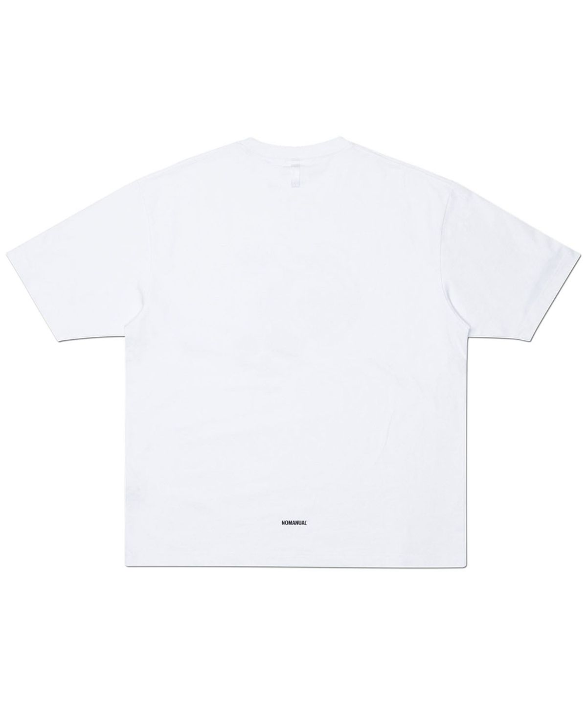 노매뉴얼(NOMANUAL) 3C SKULL T-SHIRT - WHITE