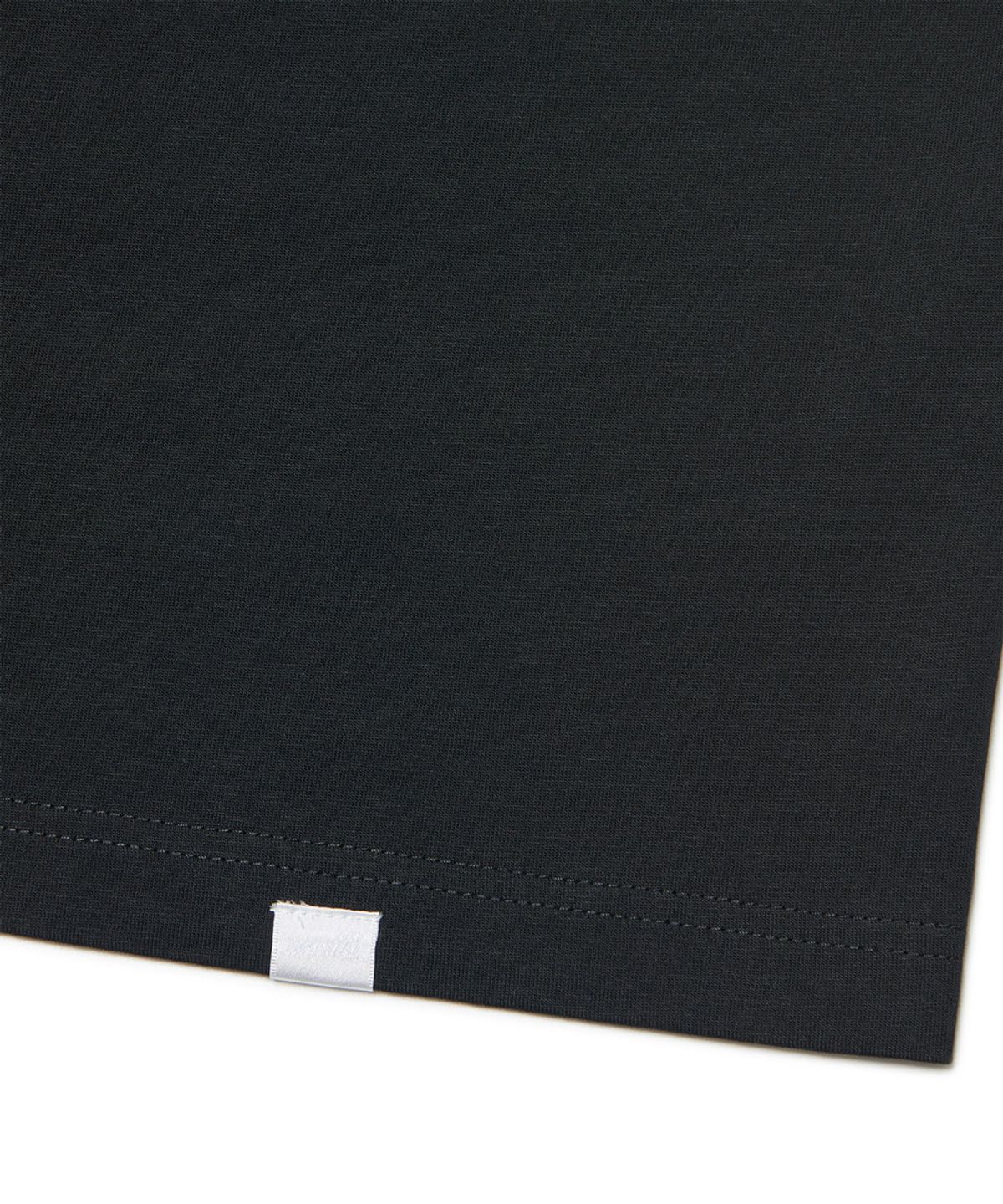 노매뉴얼(NOMANUAL) NM CROP T-SHIRT - BLACK