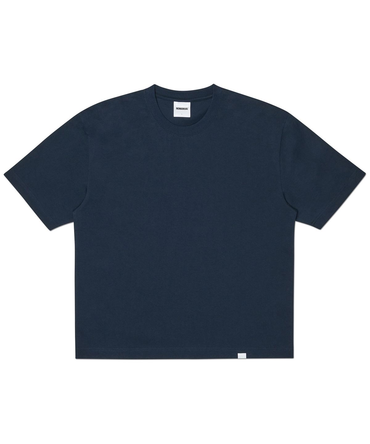 노매뉴얼(NOMANUAL) NM CROP T-SHIRT - DARK NAVY