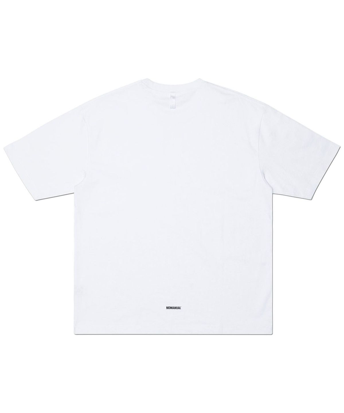 노매뉴얼(NOMANUAL) NM OVERSIZED T-SHIRT - WHITE