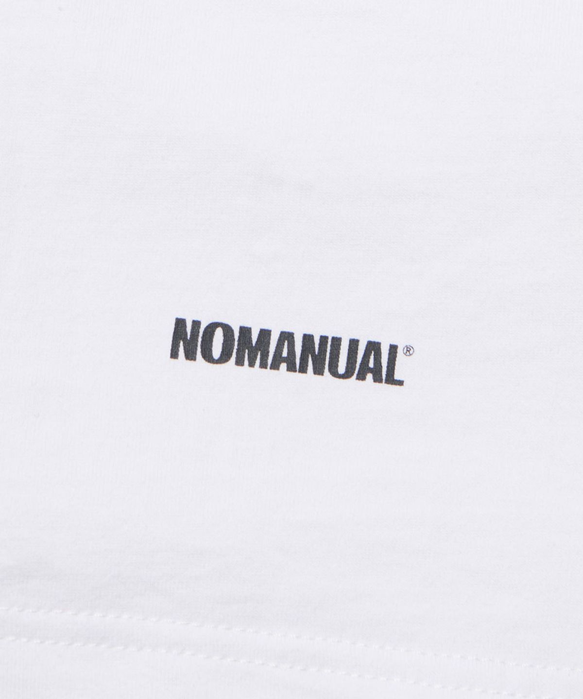 노매뉴얼(NOMANUAL) NM OVERSIZED T-SHIRT - WHITE